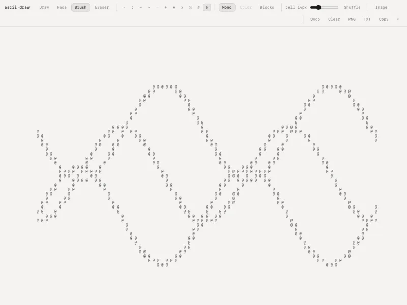 ASCII Draw — preview