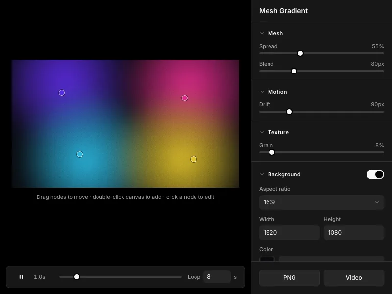 Mesh Gradient — preview