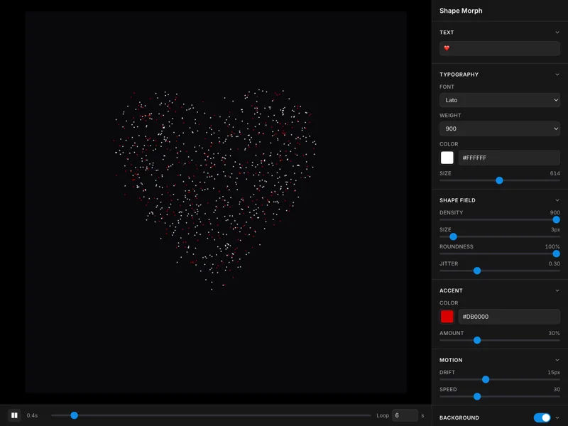 Shape Morph — preview