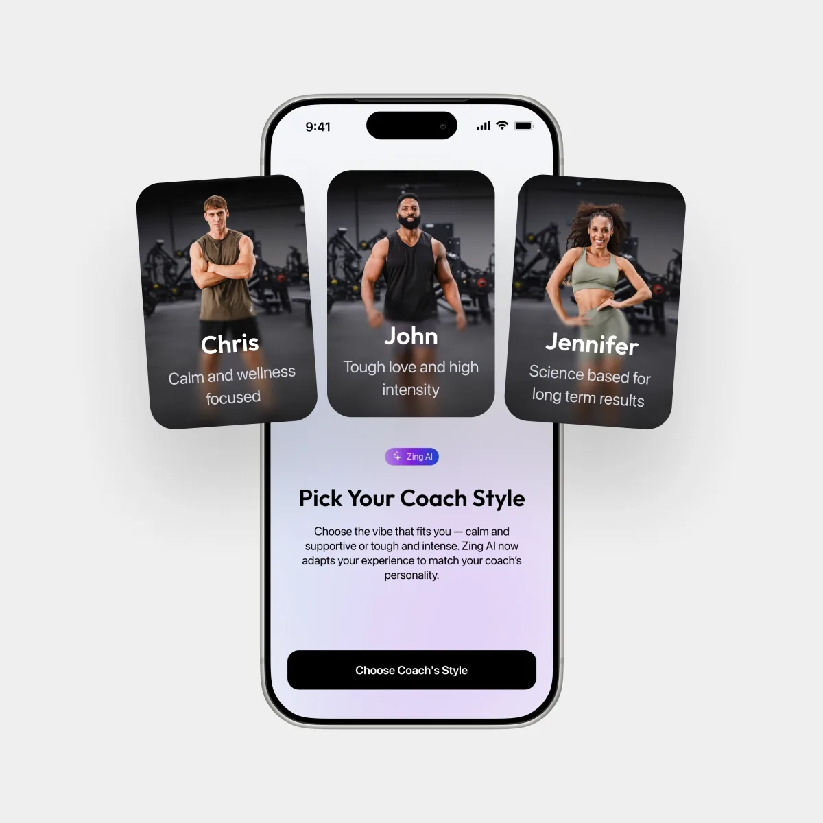 AI Coach Experience — Interaction patterns