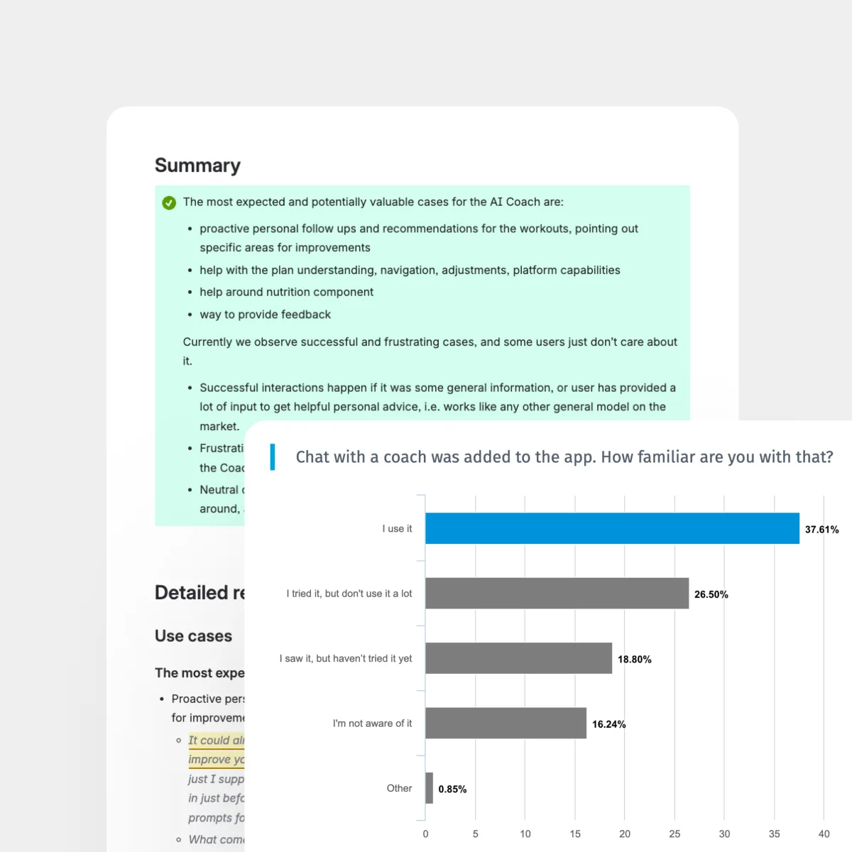 AI Coach Experience — The plan was not enough