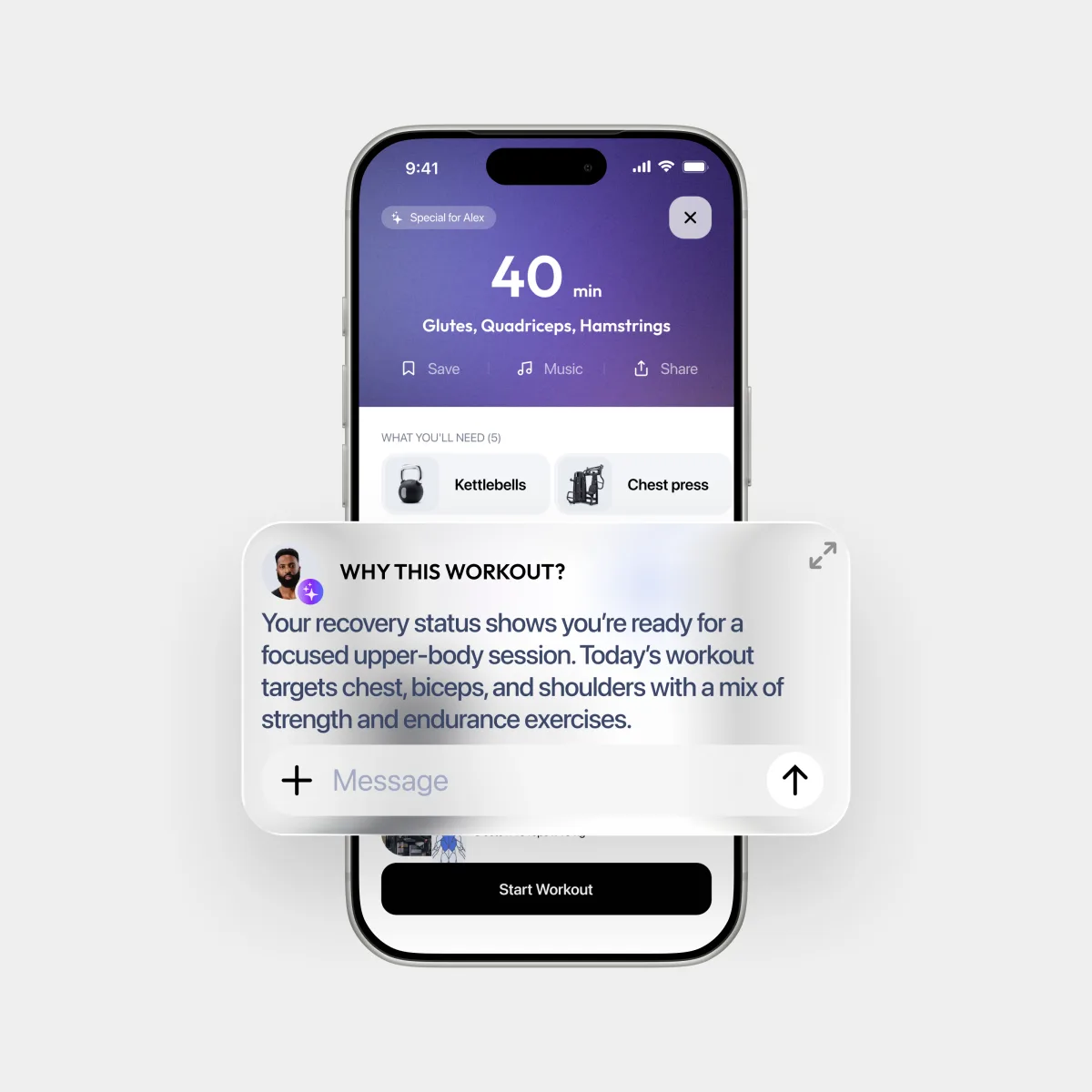 AI Coach Experience — Contextual prompts